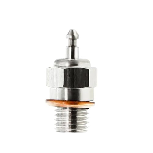 IJOSADON Duty Lange Medium Zündkerze Mit Dichtung Kompatibel mit 1/10 3,3 Off-Road RC Auto Motor Reparatur Kompatibles Modell 3232X RC Auto Zubehör von IJOSADON