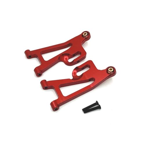 IJOSADON Gebrauchte kompatible vordere untere Schwinge Kompatibel mit 1/14 14209 14210 RC Autoteile Metall-Upgrade und Modifikation(RED) von IJOSADON