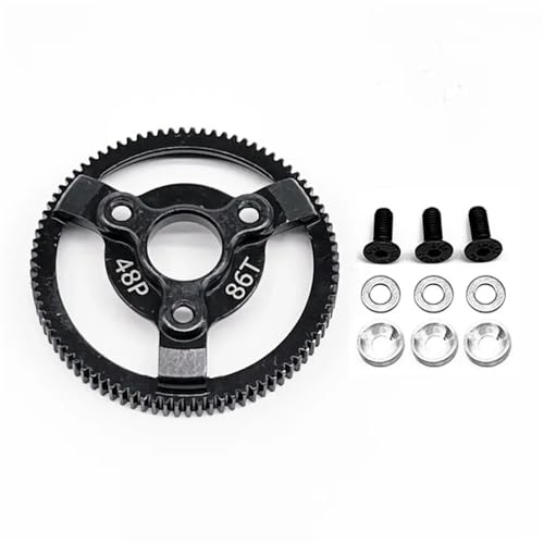 IJOSADON Gehärtetes Stahl-48P-Stirnrad Kompatibel mit 2WD VXL Drag Upgrade-Teile, kompatibel mit 72T 76T 83T 86T 90T(86T) von IJOSADON