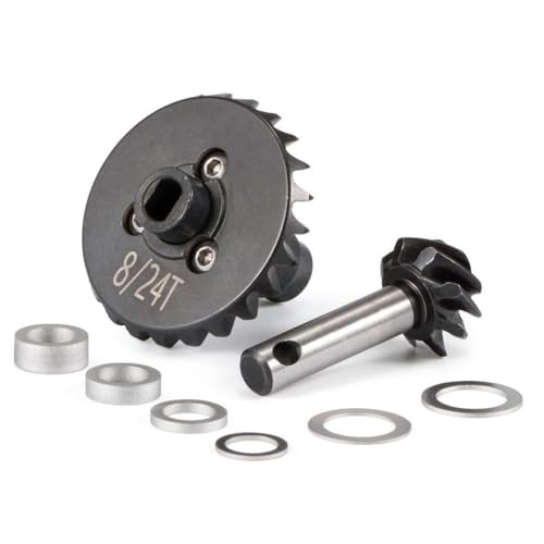 IJOSADON Helical Getriebe 24/8t 27/8t 30/8t 33/8t Kompatibel mit Offroad-Achsen, die mit AR44 AR45 VS4-10 F9 Phoenix F10 kompatibel sind(24T 8T) von IJOSADON