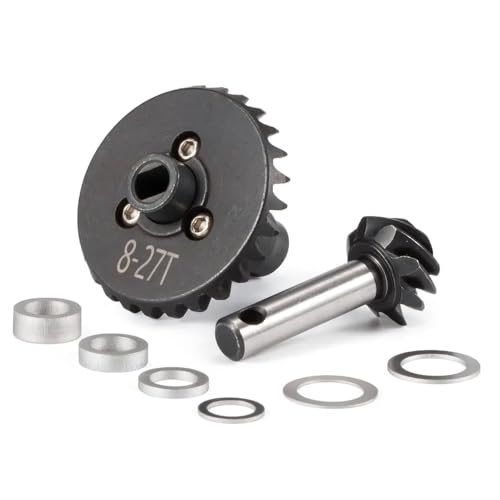 IJOSADON Helical Grear Set Overdrive-Unterdrive 24-8T 27-8T 30-8T 33-8T Kompatibel mit AR44 AR45-Achsen, die mit VS4-10 F9 Phoenix F10 kompatibel sind(27T 8T) von IJOSADON