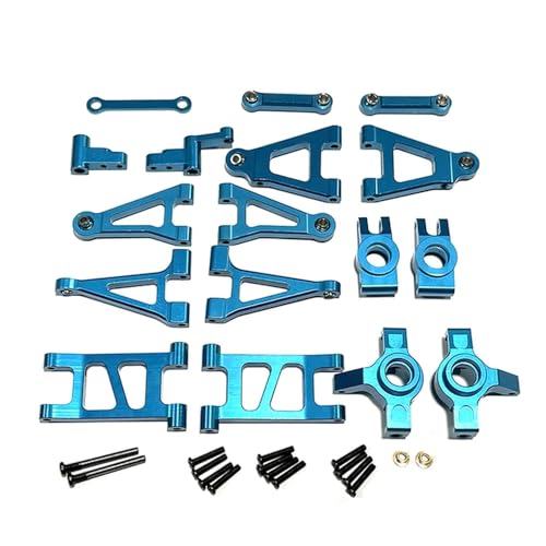 IJOSADON Hyper Go 1/14 14301 14302 Fernbedienung Auto Metall Upgrade Schwinge Lenkung Tasse Kompatible Ersatzteile(Blue) von IJOSADON