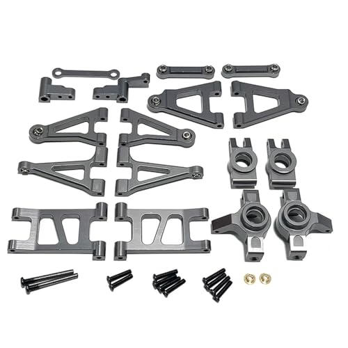 IJOSADON Hyper Go 1/14 14301 14302 Fernbedienung Auto Metall Upgrade Schwinge Lenkung Tasse Kompatible Ersatzteile(Titanium) von IJOSADON