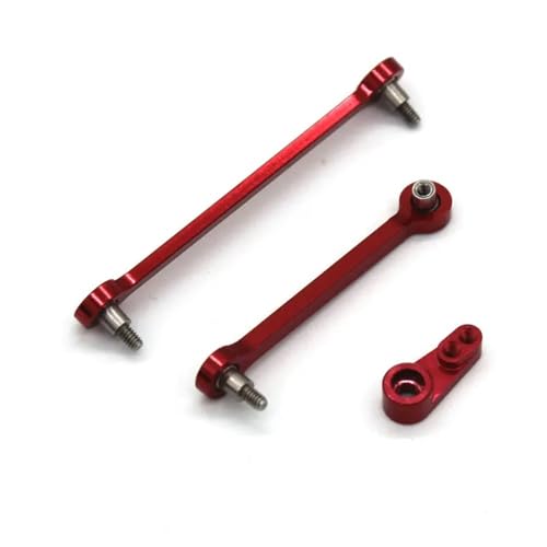 IJOSADON Kompatible Lenkstange Kompatibel mit 284131 284010 284161 K989 K969 1/28 Fernbedienung Autozubehör(RED) von IJOSADON