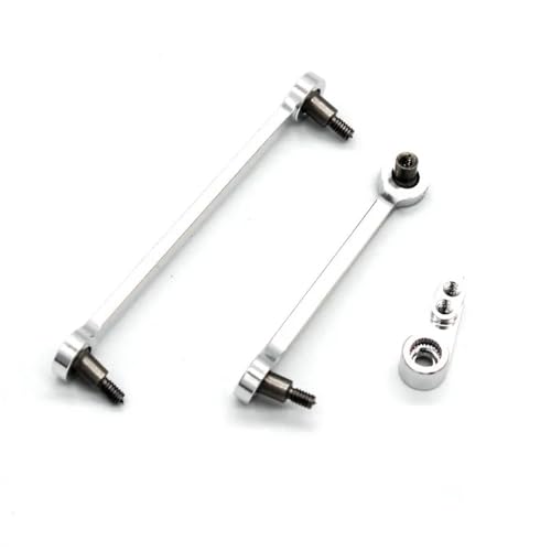 IJOSADON Kompatible Lenkstange Kompatibel mit 284131 284010 284161 K989 K969 1/28 Fernbedienung Autozubehör(Silver) von IJOSADON