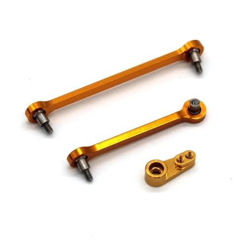 IJOSADON Kompatible Lenkstange Kompatibel mit 284131 284010 284161 K989 K969 1/28 Fernbedienung Autozubehör(Yellow) von IJOSADON