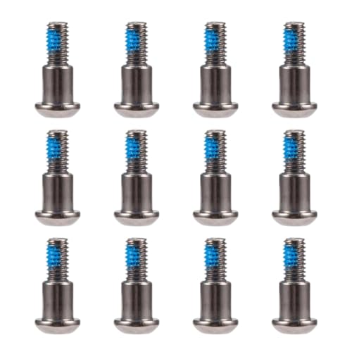 IJOSADON M3x4x10mm Hex Buttonhead Kingpin Schulterschrauben kompatibel mit 1/10 RC-Fahrzeugen CJ7 AR44 AR45 F9 Achse und VS4-10 F10(12PCS Grey) von IJOSADON