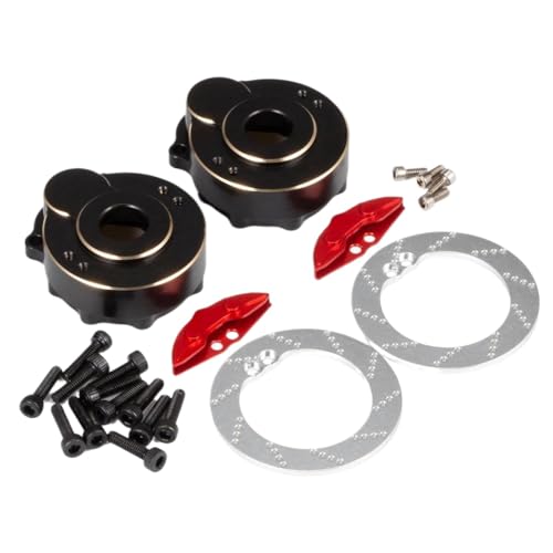 IJOSADON Maximale Bodenfreiheit Messing Caster Blocks Portal Drive Gehäuseverbindungen Kompatibel mit RC 1/10 Offroad-Fahrzeugachse Gewichte(Portal Cover Outer A) von IJOSADON