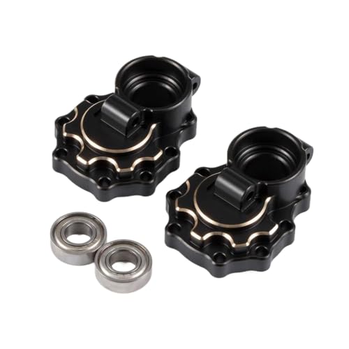 IJOSADON Maximale Bodenfreiheit Messing Caster Blocks Portal Drive Gehäuseverbindungen Kompatibel mit RC 1/10 Offroad-Fahrzeugachse Gewichte(Rear Cover Inside) von IJOSADON
