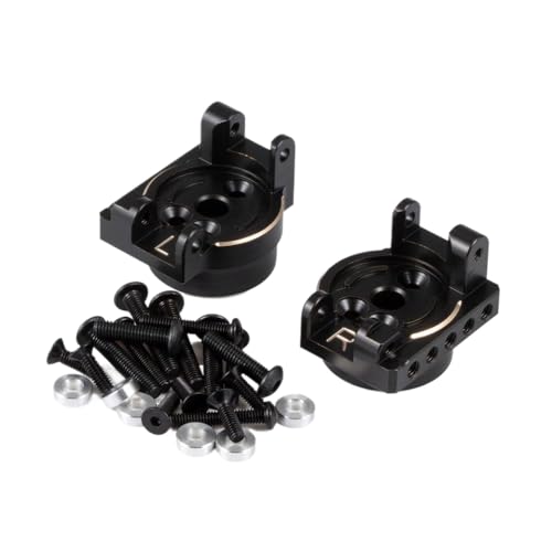IJOSADON Maximale Bodenfreiheit Messing Caster Blocks Portal Drive Gehäuseverbindungen Kompatibel mit RC 1/10 Offroad-Fahrzeugachse Gewichte(Rear Portal Mounts) von IJOSADON