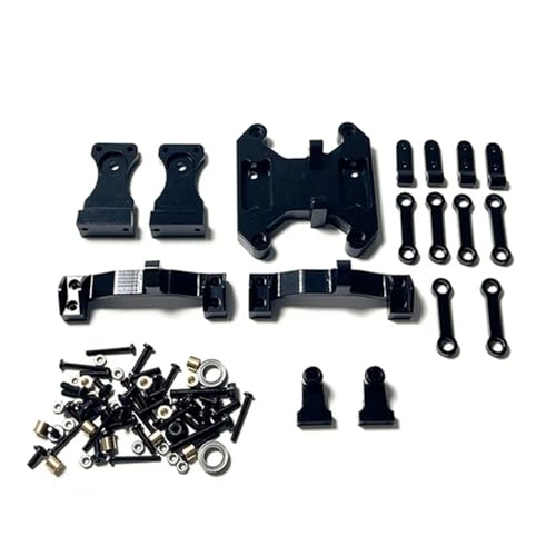 IJOSADON Metall Balance Chassis Board Wippe Kit kompatibel mit B16 B36 1/16 RC Auto Upgrade Teile und modifizierte Zubehör(Black) von IJOSADON