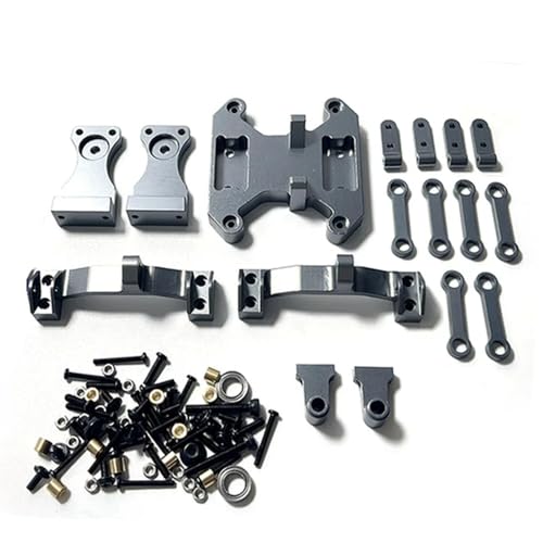 IJOSADON Metall Balance Chassis Board Wippe Kit kompatibel mit B16 B36 1/16 RC Auto Upgrade Teile und modifizierte Zubehör(Dark Grey) von IJOSADON