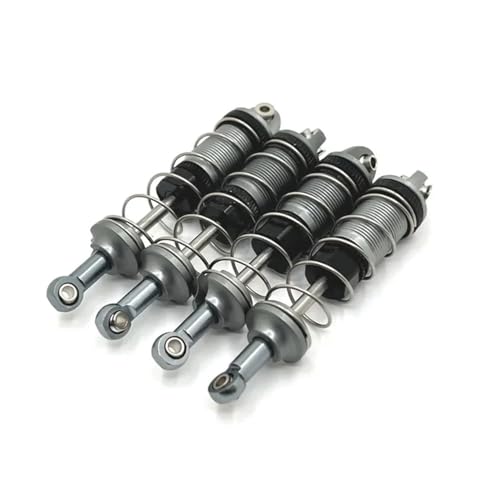 IJOSADON Metall-Stoßdämpfer-Set Kompatibel mit 1/16 RC-Autos, kompatibel mit H16-Serie, Upgrade-Teile, Zubehör, 4 Stück(Titanium) von IJOSADON