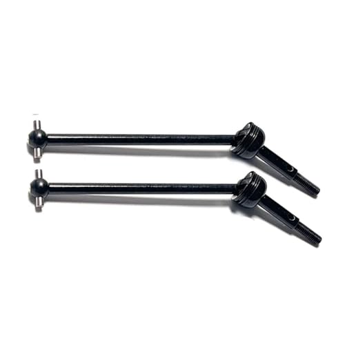 IJOSADON Metall-Treiberwellen-Upgrade Kompatibel mit 1/14 144001 144002 144010 und 1/12 124016 124017 124018 124019 RC-Autos, kompatible Teile(2PCS Black) von IJOSADON