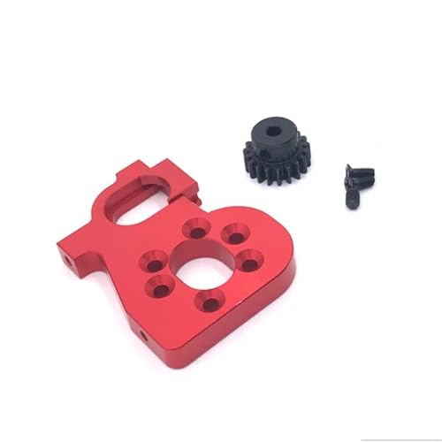 IJOSADON Metall-Upgrade, bürstenloser Motorsockel, 19 Zähne, Getriebe Kompatibel mit kompatible RC-Autos 144001, 144002, 144010, 124017, 124016, 124019(RED) von IJOSADON