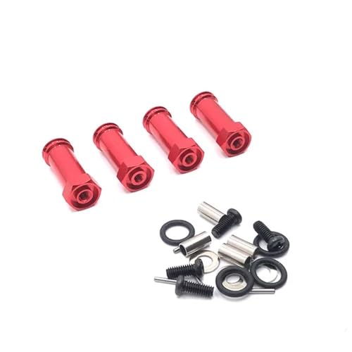 IJOSADON Metall-Upgrade-Retrofit-Radverbreiterungsadapter Kompatibel mit 184011 A949 A959 A969 A979 K929 kompatible RC-Autoteile(RED) von IJOSADON