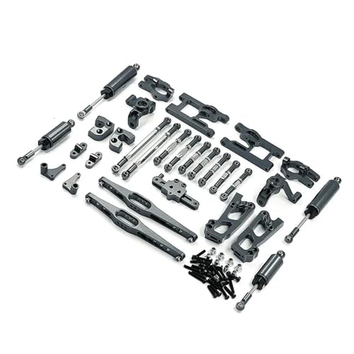 IJOSADON Metall-Upgrade-Zubehör, 12-teiliges Set Kompatibel mit 12427 12428 12423 FY01 02 03 Fernbedienungsauto-kompatible Teile(Titanium) von IJOSADON