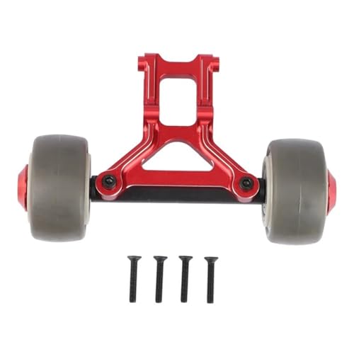 IJOSADON Metall-Wheelie-Bar Kompatibel mit RC-Autos im Maßstab 1:8, kompatibles Upgrade-Teile-Zubehör(RED) von FYUtWh