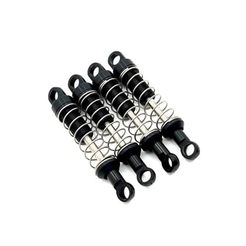 IJOSADON Metallverbesserter, Nicht hydraulischer externer Federstoßdämpfer Kompatibel mit RC-Autos im Maßstab 1:12, kompatibel mit MN168 MN78 New99S-Modellen(Black) von IJOSADON