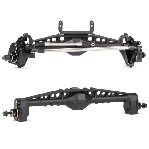 IJOSADON Montieren Sie die Kunststoff-Portalachse mit Messing-Knuckle-Diff-Abdeckung Kompatibel mit 1/10 RC Crawler Chassis Builders-kompatible Teile(2 Piece Set) von FYUtWh