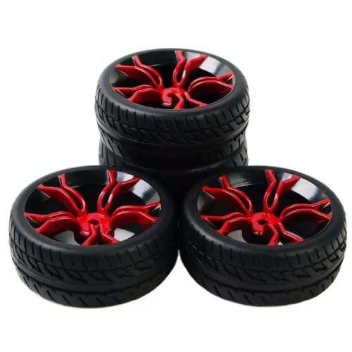 IJOSADON Racing RC 1:10 Flat Rally 4 Stück On Road Autoreifen Felgen kompatibel mit verschiedenen 1/10 RC Autoreifen Zubehör IJOSADON Racing RC 1:10 Flat Rally 4 Stück On Road Autoreifen Felgen kompatibel mit verschiedenen 1/10 RC Autoreifen Zubehör von IJOSADON