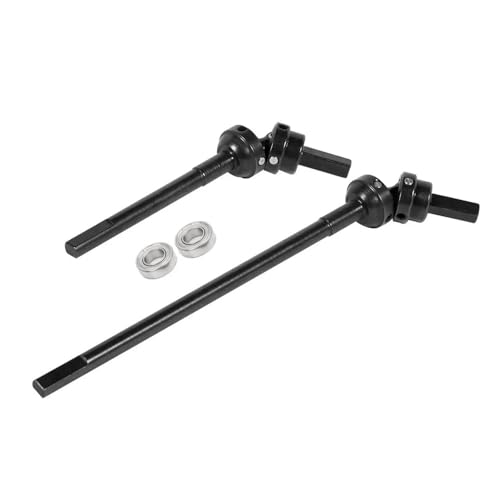 IJOSADON Stahl 3-Gelenk Achsschenkel gerade Welle kompatibel mit F9 Offset Portalachse Kompatibel mit 1/10 RC Crawler Upgrade(UNIVERSAL AXLE Set) von IJOSADON