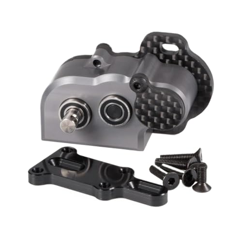 IJOSADON Ultraleich bearbeiteter Getriebe mit Slipperkissen Kompatibel mit 1/10 -Skala -RC -Crawler -Crawler -kompatibel mit dem Chassis F9 AR45 Achse 48Pitch Tiny Getriebe(Gray) von IJOSADON