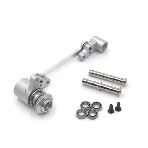 IJOSADON Upgrade der Metalllenkbaugruppe kompatibel mit 144010 144001 144002 124016 127017 124018 124019 1/14 RC-Autoteile(White) von IJOSADON