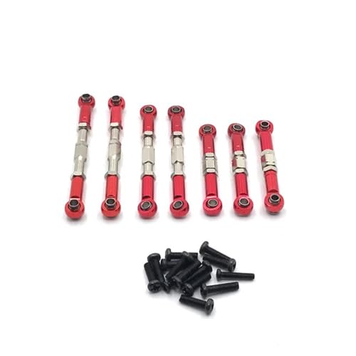 IJOSADON Verstellbare Metall-Nachrüst-Zugstange, kompatibel mit 1/12 RC-Autoteilen BG1513 BG1518(RED) von IJOSADON