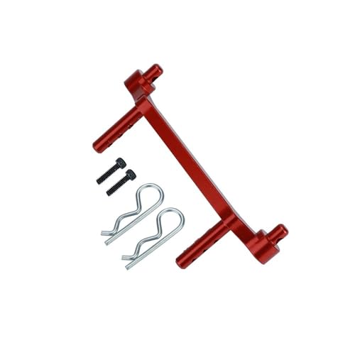 IJOSADON Vorderer Autoschalen-Säulenclip, kompatibel mit RC-Crawler-Modellen im Maßstab 1:24, SCX24 Deadbolt AXI90081T1 AXI31614(RED) von IJOSADON