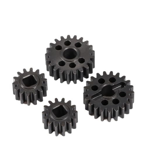 IJOSADON Wärmebehandelter Stahl-Overdrive-Zahnradsatz, kompatibel mit 1/10 F9 III AR45 Portalachsenmodellen 15T 20T 14T 21T 12T 23T(14T 21T) von FYUtWh