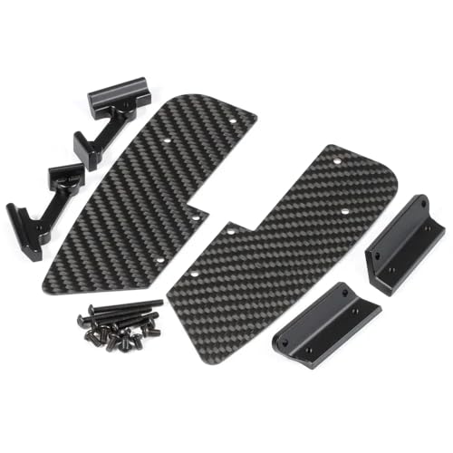 Niedriger Schwerpunkt Kohlefaser -Chassis -Kit mit Betrügerbett Kompatibel mit 1/10 RC -Crawler -kompatibel mit AR44 AR45 F10 Achs -Power -Wagen kompatibel(Boat Sliders) von IJOSADON