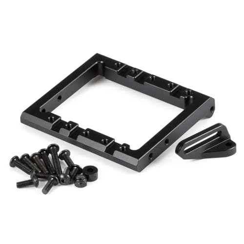 Niedriger Schwerpunkt Kohlefaser -Chassis -Kit mit Betrügerbett Kompatibel mit 1/10 RC -Crawler -kompatibel mit AR44 AR45 F10 Achs -Power -Wagen kompatibel(Dual Servo Mount) von IJOSADON