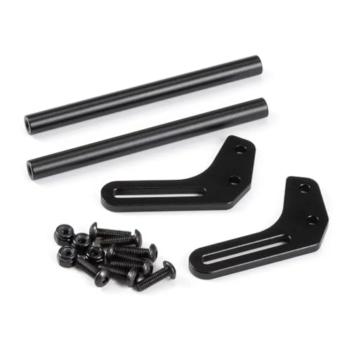 Niedriger Schwerpunkt Kohlefaser -Chassis -Kit mit Betrügerbett Kompatibel mit 1/10 RC -Crawler -kompatibel mit AR44 AR45 F10 Achs -Power -Wagen kompatibel(Front Bumper) von IJOSADON