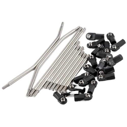 Niedriger Schwerpunkt Kohlefaser -Chassis -Kit mit Betrügerbett Kompatibel mit 1/10 RC -Crawler -kompatibel mit AR44 AR45 F10 Achs -Power -Wagen kompatibel(Links for AR44 Axle) von IJOSADON