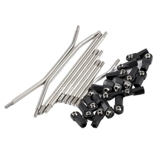 Niedriger Schwerpunkt Kohlefaser -Chassis -Kit mit Betrügerbett Kompatibel mit 1/10 RC -Crawler -kompatibel mit AR44 AR45 F10 Achs -Power -Wagen kompatibel(Links for AR45P Axle) von IJOSADON