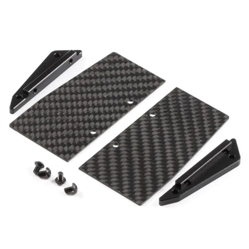 Niedriger Schwerpunkt Kohlefaser -Chassis -Kit mit Betrügerbett Kompatibel mit 1/10 RC -Crawler -kompatibel mit AR44 AR45 F10 Achs -Power -Wagen kompatibel(Standard Sliders) von IJOSADON