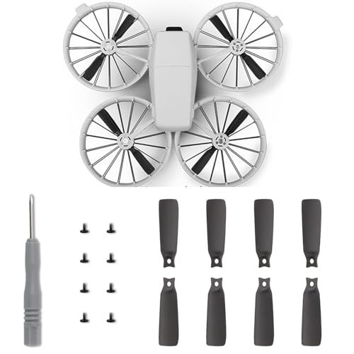 8 Stück Flip-Propeller Klingen Requisiten für DJI Flip, Ersatz Schnellspanner Flügelblatt Drohne Propeller Ersatzteile (schwarz) von IJYHZKE