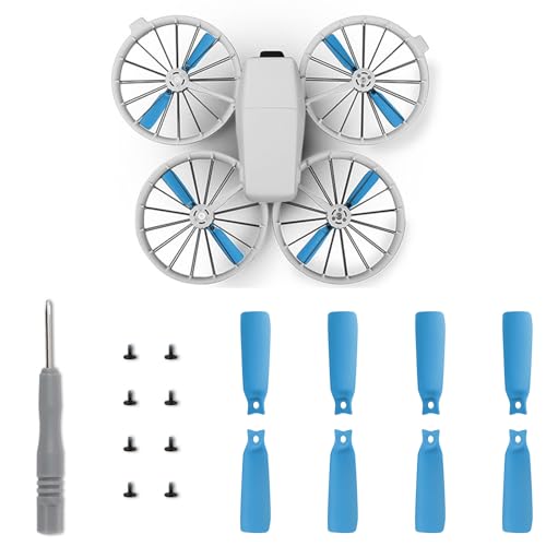 8 x Flip-Propeller-Propeller-Requisiten für DJI Flip, Ersatz-Schnellspanner, Flügelblatt, Drohnen-Propeller, Ersatzteile (blau) von IJYHZKE