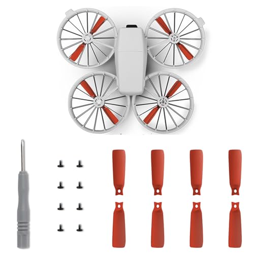8 x Flip-Propeller-Propeller-Requisiten für DJI Flip, Ersatz-Schnellspanner, Flügelblatt, Drohnen-Propeller, Ersatzteile (rot) von IJYHZKE