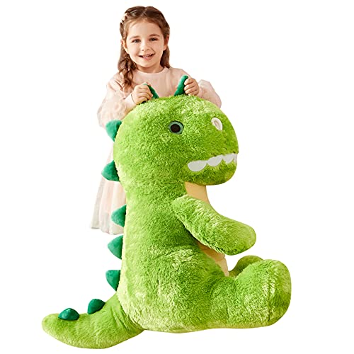 IKASA Groß Dinosaurier Stofftier Riesen Kuscheltier,60cm Gross Plüschtier Süßes Riesiges Plüschtiere Jumbo Plüsch Spielzeug,Geschenk für Kinder von IKASA