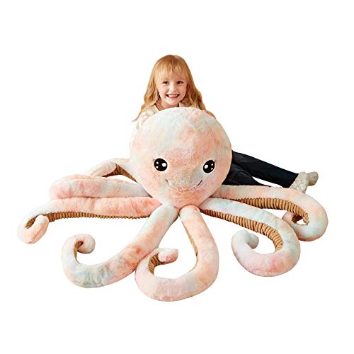 IKASA Groß Krake Octopus Stofftier Riesenkrake Plüschtiere für Kinder,75cm Gross Kuscheltier Plüschtier Riesiges Plüschtiere Jumbo Plüsch Spielzeug von IKASA
