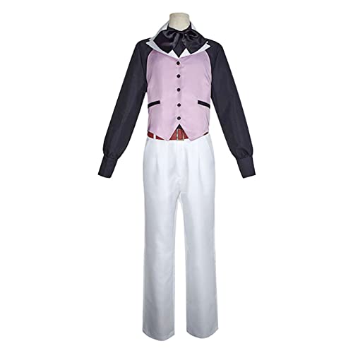 IKOCHI Noe Archiviste Cosplay Kostüm Hemd Hose Weste Halloween Partyuniform,Pink-XS von IKOCHI