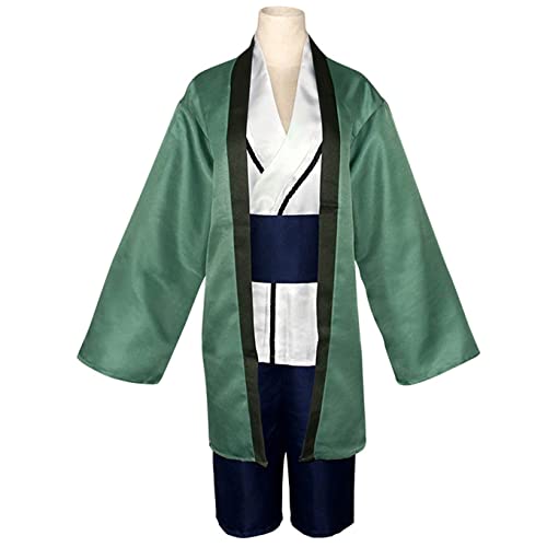 IKOCHI Tsunade Cosplay Kostüm Robe Mantel Halloween Damen Herren Outfit,Green-XXL von IKOCHI