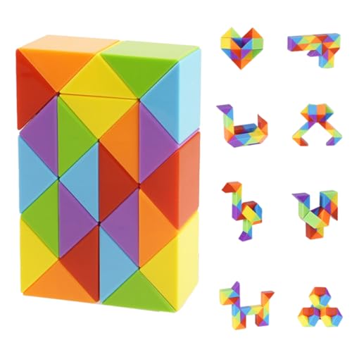 IKOPFLN Kindergeburtstag, 24 Blöcke Magische Schlange, Kleine Geschenke für Kinder Spielzeug Give Aways Kindergeburtstag Gastgeschenke, Geschenke zur Einschulung von IKOPFLN