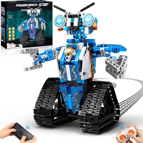 IKUPER Roboter Kinder für Jungen, Roboticset Programmierbar mit App & Fernsteuerung, Geburtstagsgeschenk für 8-12 Jahre (369 Stück) von IKUPER