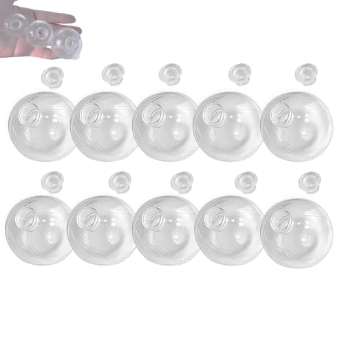 30pcs Milky Blank Skins Empty Stress Ball DIY Kit, Vakuum-Squishy-Dekompressionsball Mit Deckel Und Kleber Zum Stressabbau (6cm) (10 Stück,3CM) von ILESTDG