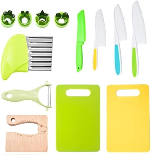 Wolkenschaukel Küchenset Kinder - KinderMesserSet- Für Kleine Gourmetköche (13-Teilig) von ILESTDG