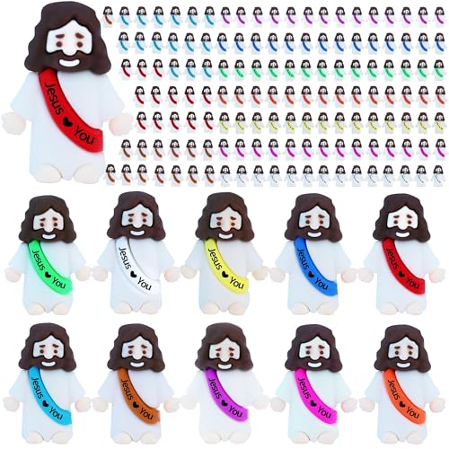 ILHSTY Kleine Jesus-Figuren – Mini-Jesus-Figuren aus Gummi, Jesus, Liebe, für Ostereier-Füller, Eiersuche, religiöse Partygeschenke, Verstecken, Taufgeschenke, Sonntagsschule, 200 Stück ILHSTY Kleine Jesus-Figuren – Mini-Jesus-Figuren aus Gummi, Jesus, Liebe, für Ostereier-Füller, Eiersuche, religiöse Partygeschenke, Verstecken, Taufgeschenke, Sonntagsschule, 200 Stück von ILHSTY