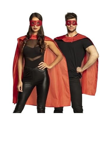 ILS I LOVE SHOPPING Kostüm Hero Rot enthält Umhang 90 cm und Maske von ILS I LOVE SHOPPING